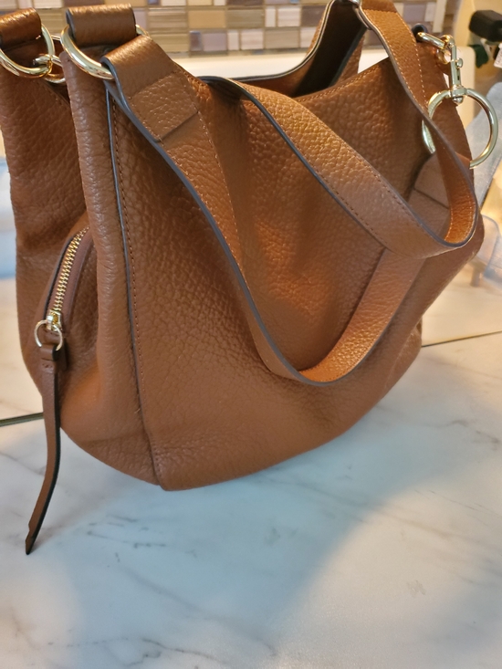 Handbags - New Vince Camuto Women's Pebbled Leather Hobo Bag - Brown